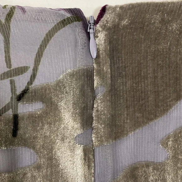 Soft Surroundings Layered Velvet Burnout Dress Size XL Floral Handkerchief Hem - Picture 10 of 12